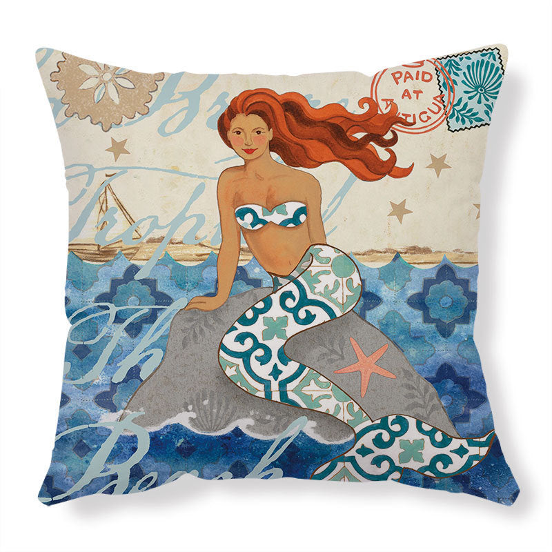 Sea Turtle Printed Cushion Covers – Decorative Throw Pillow Cases for Sofa & Home Décor