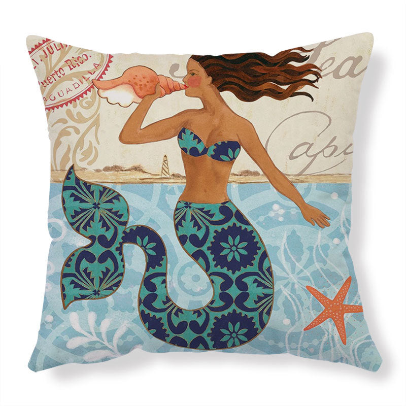 Sea Turtle Printed Cushion Covers – Decorative Throw Pillow Cases for Sofa & Home Décor