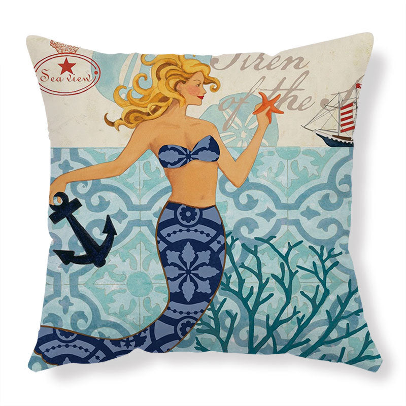 Sea Turtle Printed Cushion Covers – Decorative Throw Pillow Cases for Sofa & Home Décor