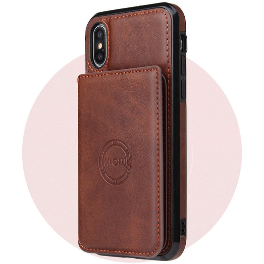 Card Wallet Leather Phone Case – Sleek & Functional Mobile Cover