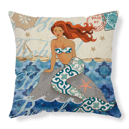 Sea Turtle Printed Cushion Covers – Decorative Throw Pillow Cases for Sofa & Home Décor