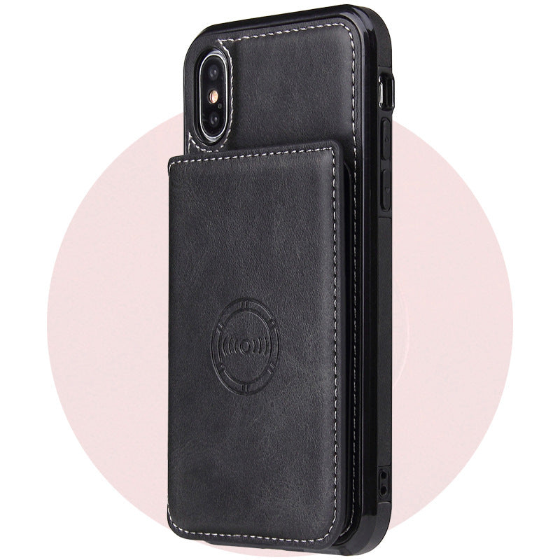 Card Wallet Leather Phone Case – Sleek & Functional Mobile Cover