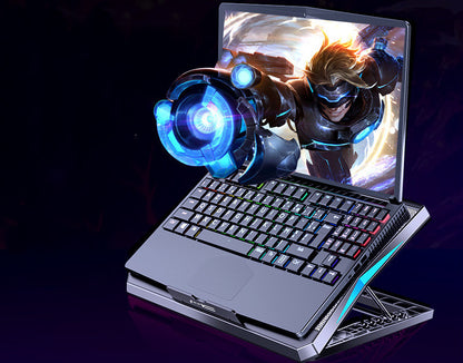 Foldable Laptop Cooling Base – Adjustable Desktop Radiator Stand