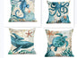 Sea Turtle Printed Cushion Covers – Decorative Throw Pillow Cases for Sofa & Home Décor
