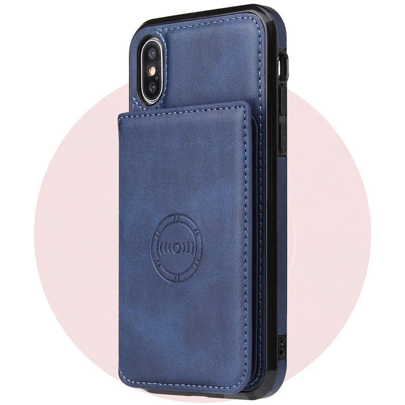 Card Wallet Leather Phone Case – Sleek & Functional Mobile Cover