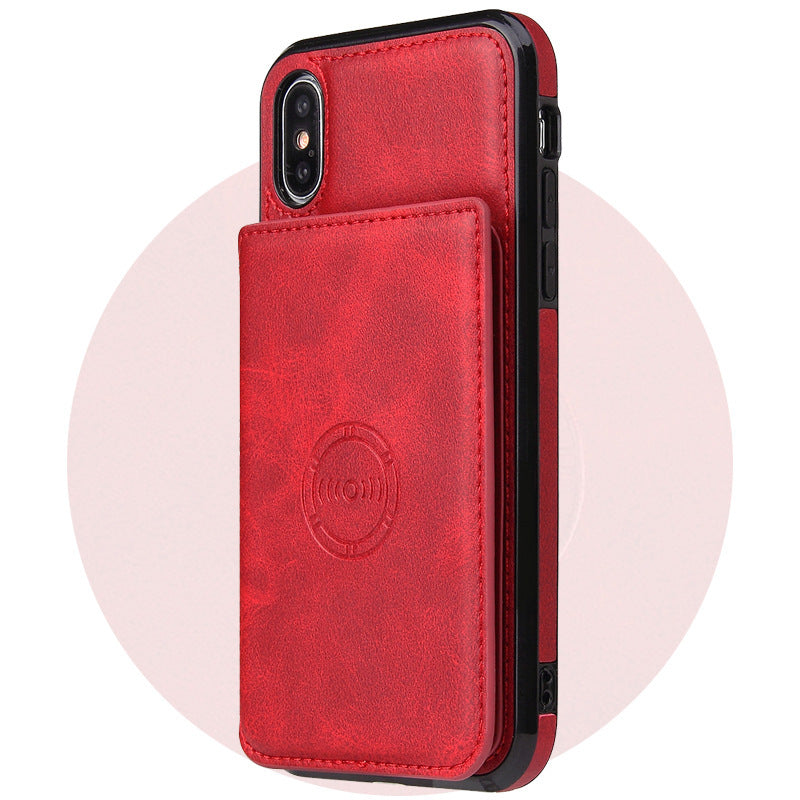 Card Wallet Leather Phone Case – Sleek & Functional Mobile Cover