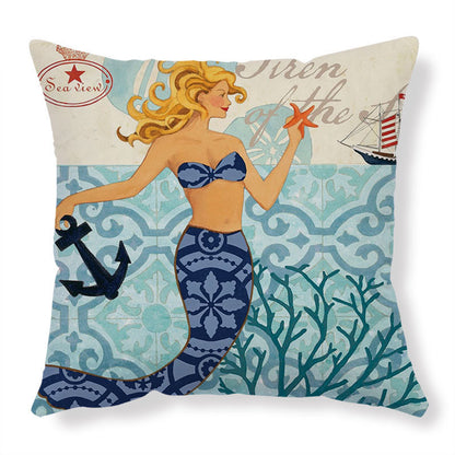Sea Turtle Printed Cushion Covers – Decorative Throw Pillow Cases for Sofa & Home Décor